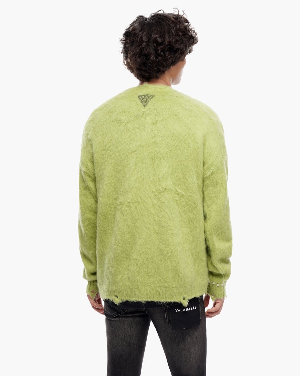 Can't Hide Green Mohair Cardigan - Valabasas