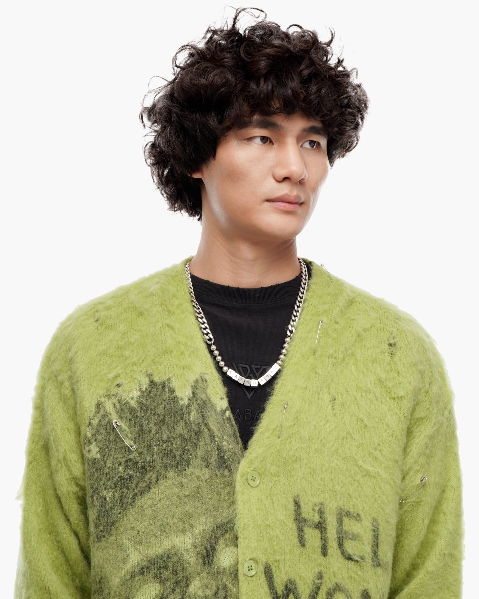 Can't Hide Green Mohair Cardigan - Valabasas