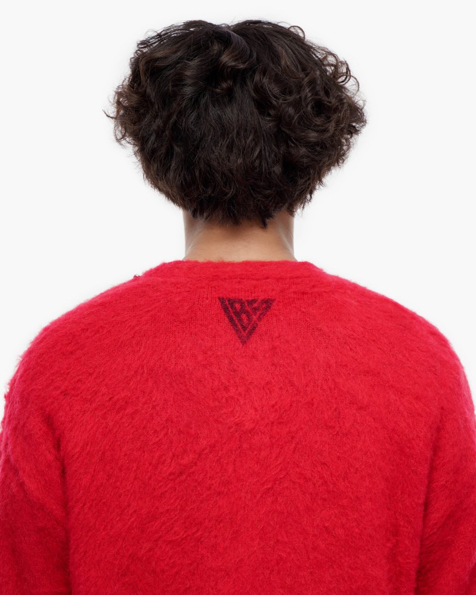 Can't Hide Red Mohair Cardigan - Valabasas
