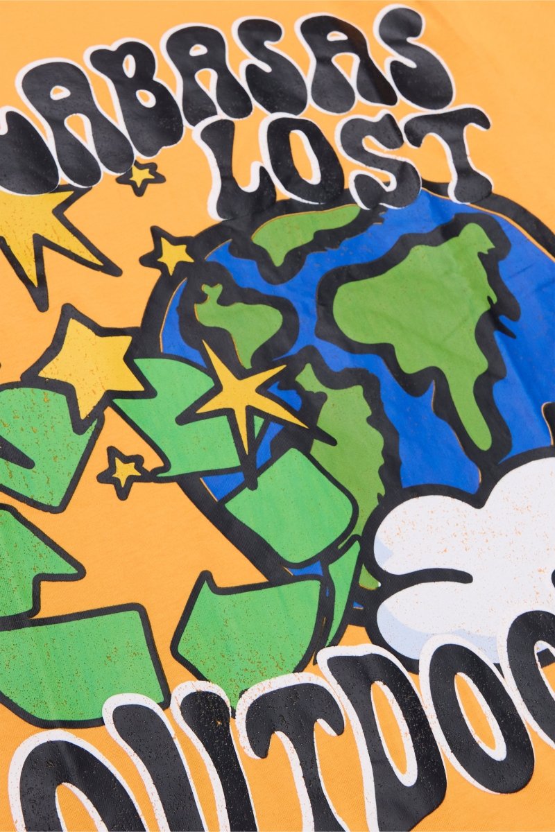 "CARE OUTDOORS" TEE VINTAGE CITRUS - Valabasas