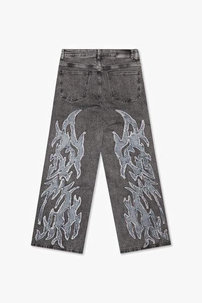 "CELESTIAL" GREY / LT BLUE BAGGY DENIM GREY/LTBLUE - Valabasas