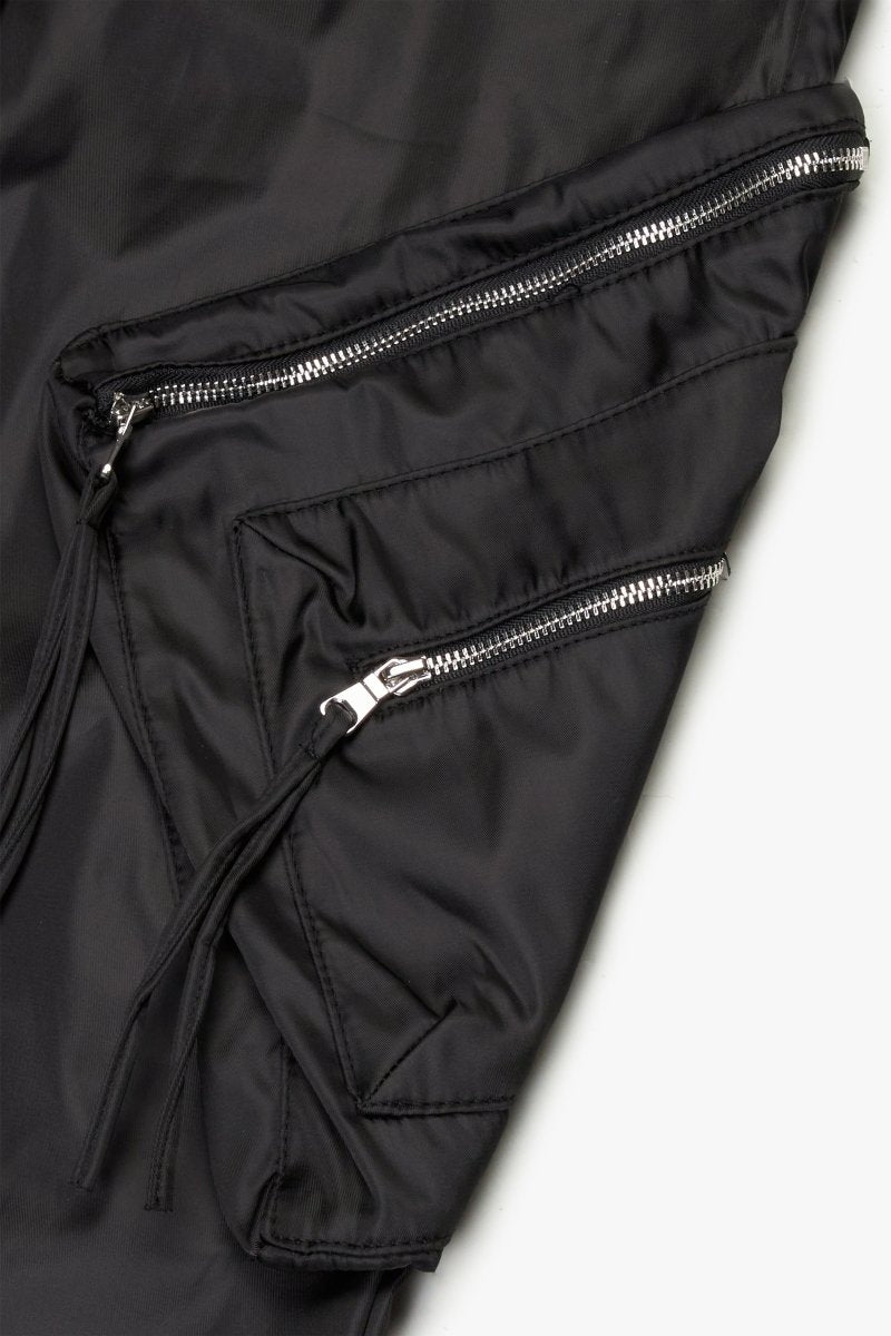 "CHAMP" BAGGY PANTS JET BLACK - Valabasas