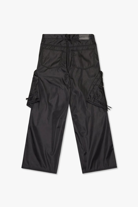"CHAMP" BAGGY PANTS JET BLACK - Valabasas