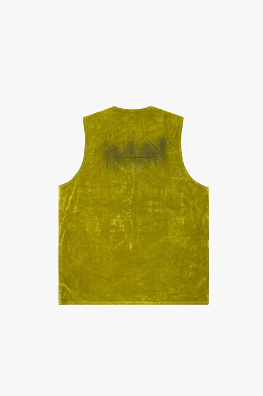 "CHARTREUSE" SUEDE VEST GREEN - Valabasas