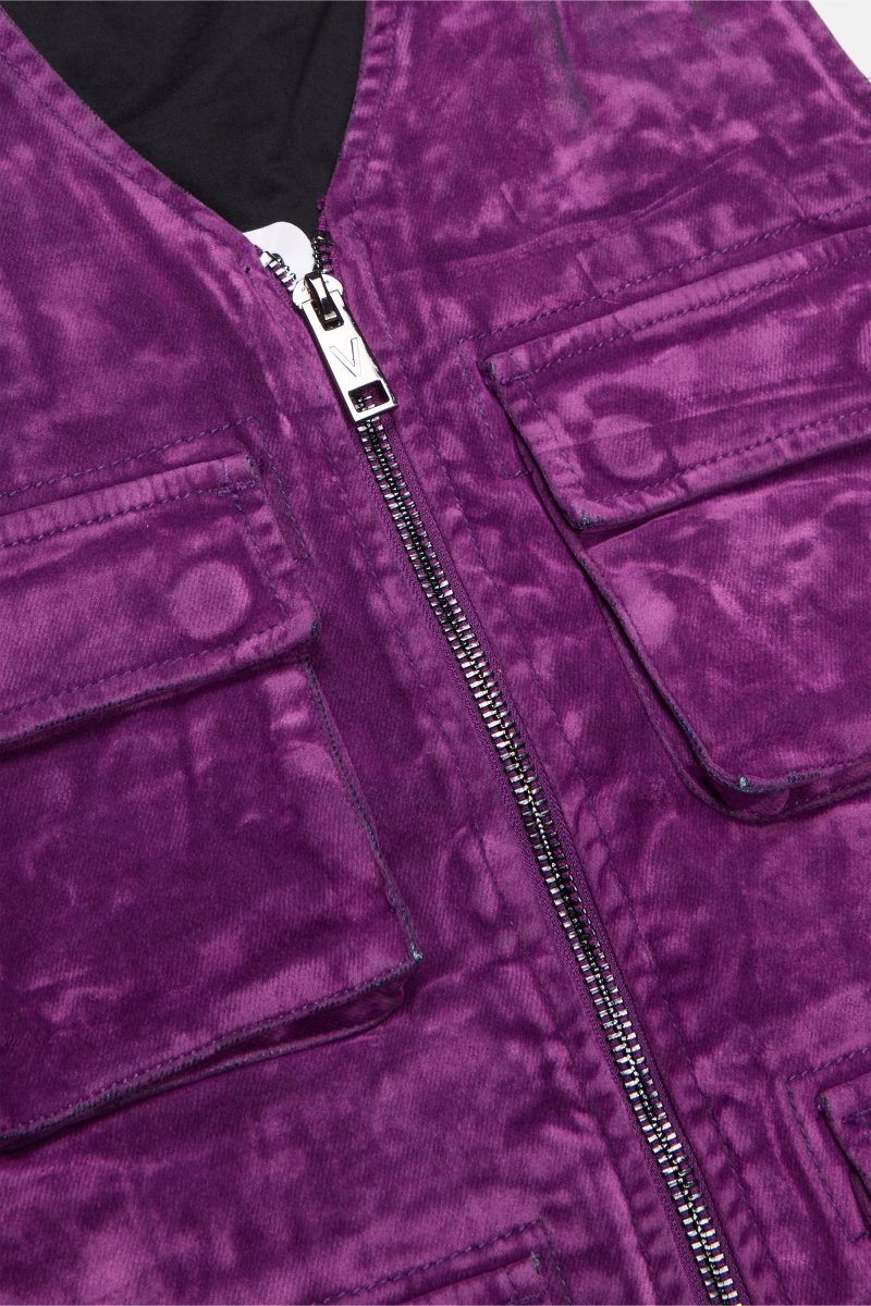 "CHARTREUSE" SUEDE VEST PURPLE - Valabasas