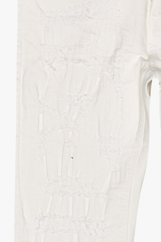 Chase Stacked Flare Jean White - Valabasas