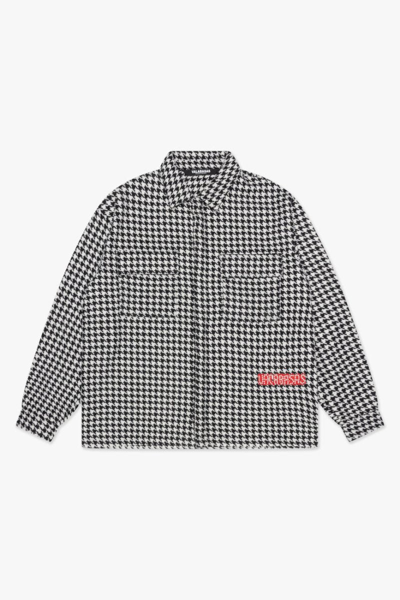 "CHECKERS" BLACK BUTTON DOWN