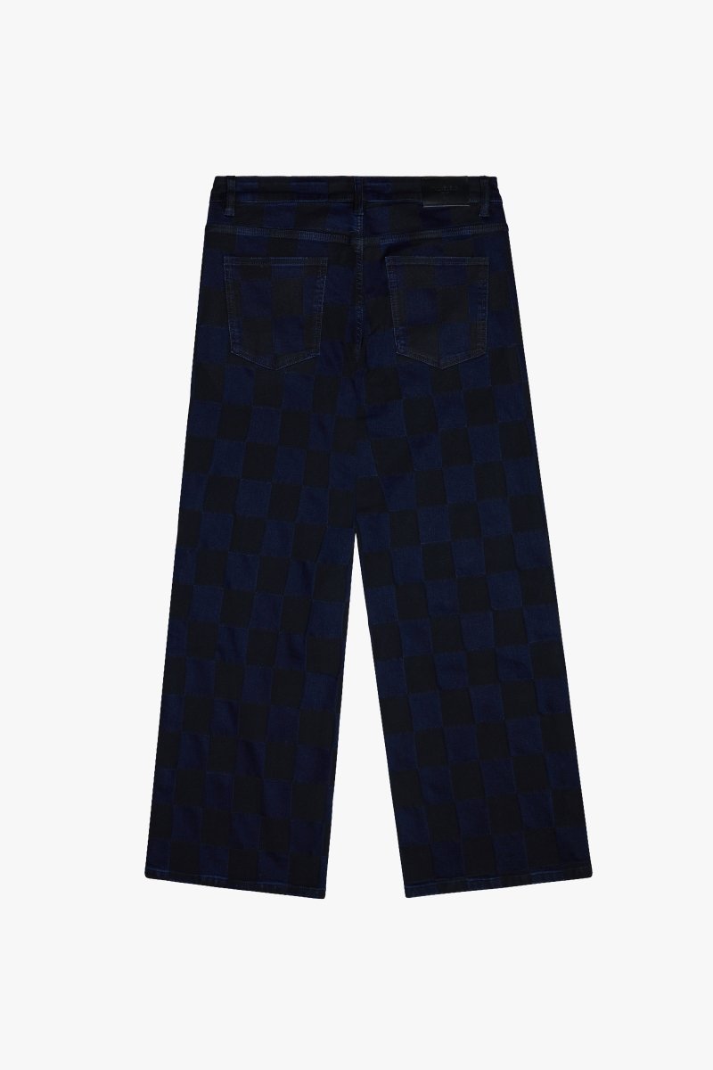 "CHESS" BLACK BAGGY DENIM JEAN