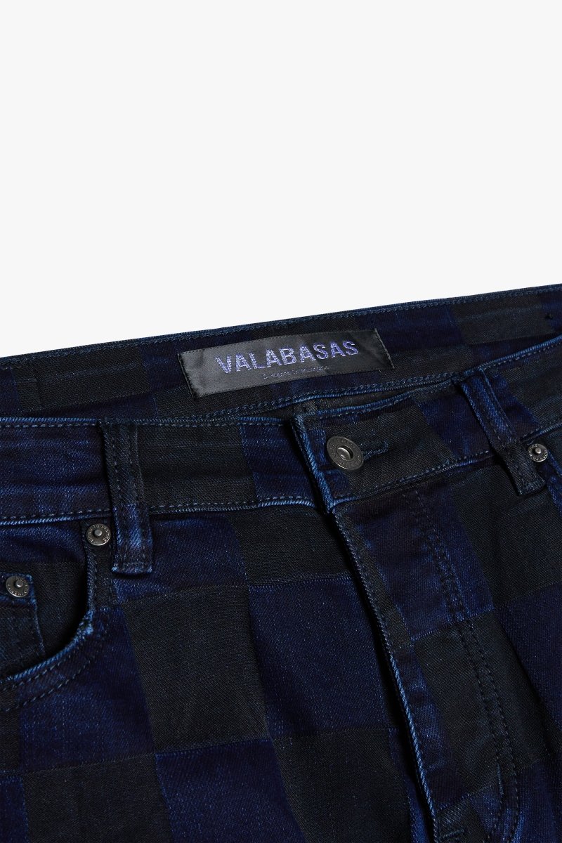 "CHESS" BLACK BAGGY DENIM JEAN