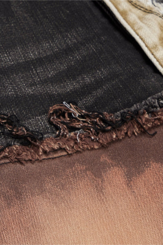 "CHICAGO" STACKED FLARE JEAN BRASSWOOD - Valabasas