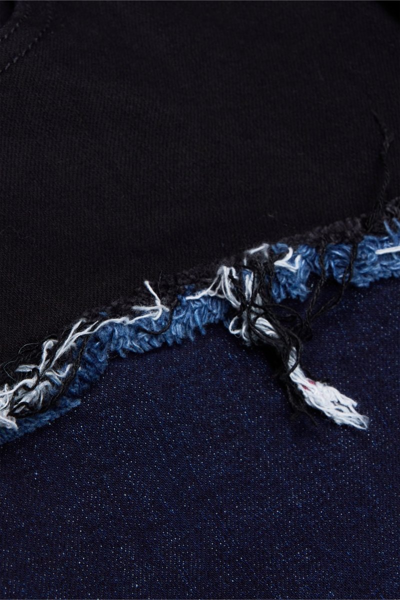 "CHICAGO" RED BLUE STACKED FLARE JEAN