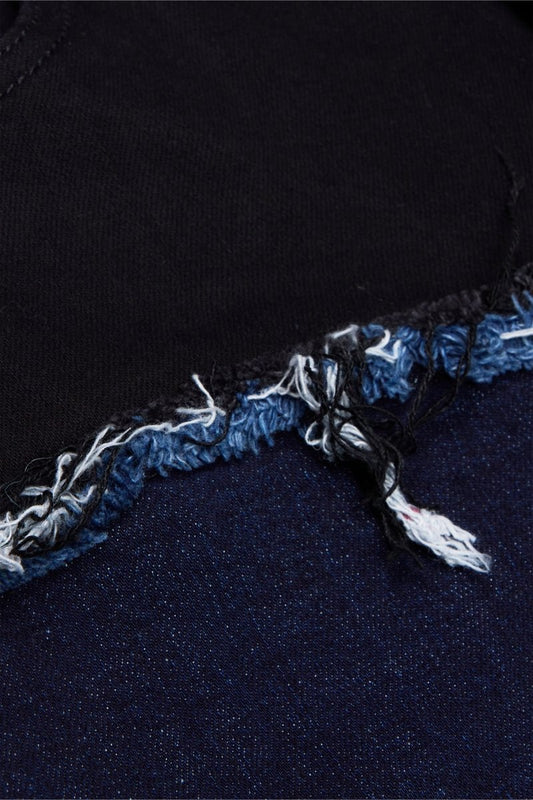 "CHICAGO" STACKED FLARE JEAN RED BLACK - Valabasas