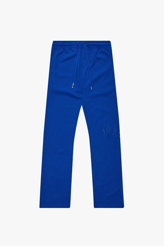 "CHISELMARK” KNITTED PANTS BLUE - Valabasas