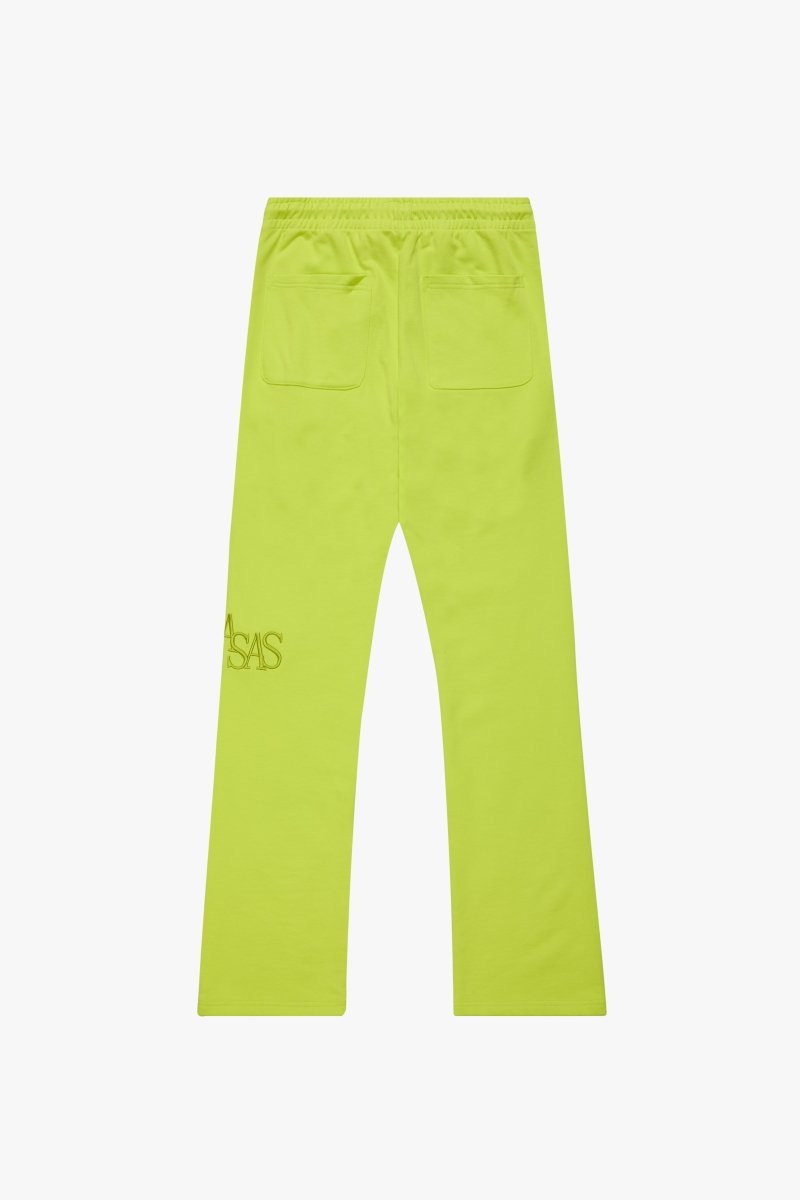 “CHISELMARK” KNITTED PANTS NEON GREEN - Valabasas