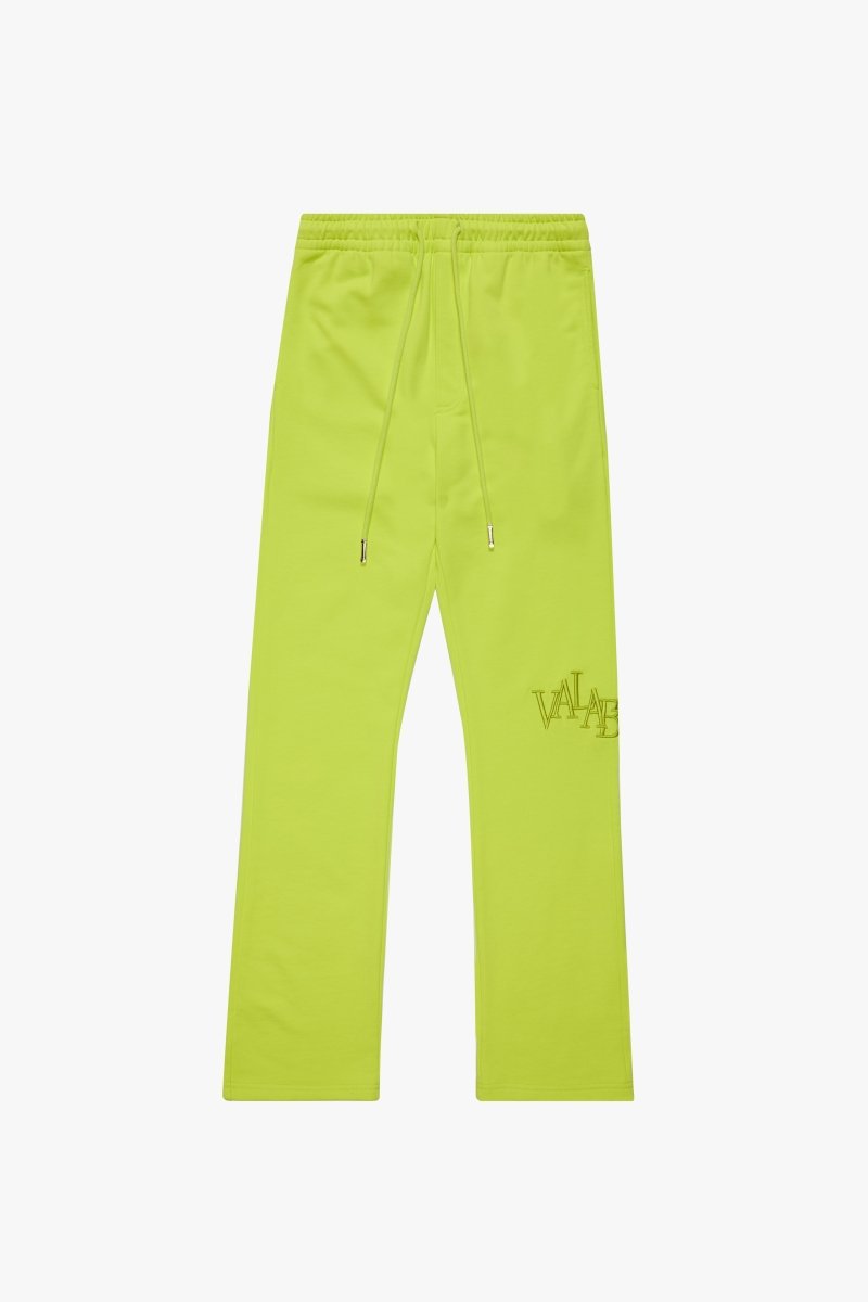 “CHISELMARK” KNITTED PANTS NEON GREEN - Valabasas
