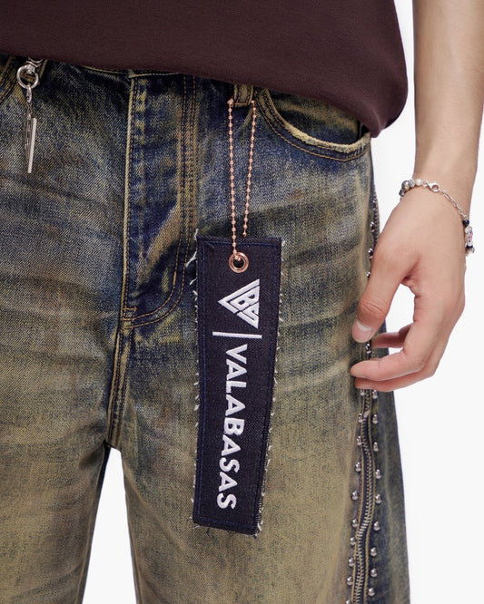 Chosen Jorts Dark Blue Vintage - Valabasas
