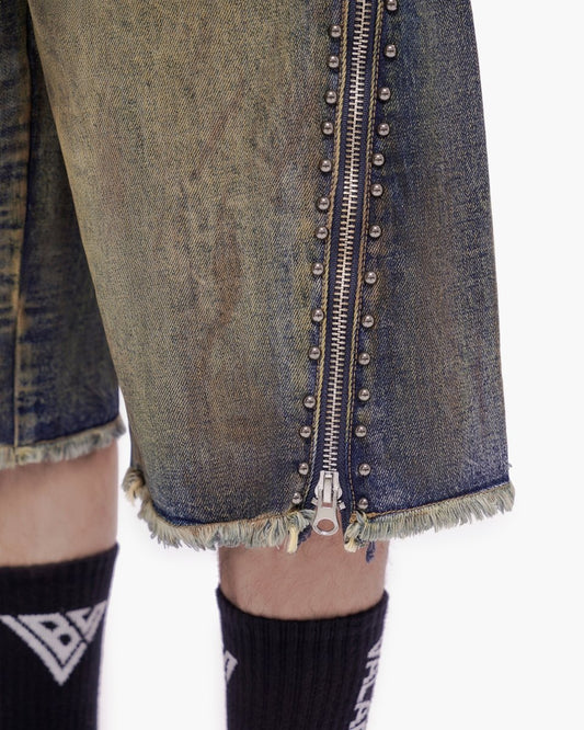 Chosen Jorts Dark Blue Vintage - Valabasas