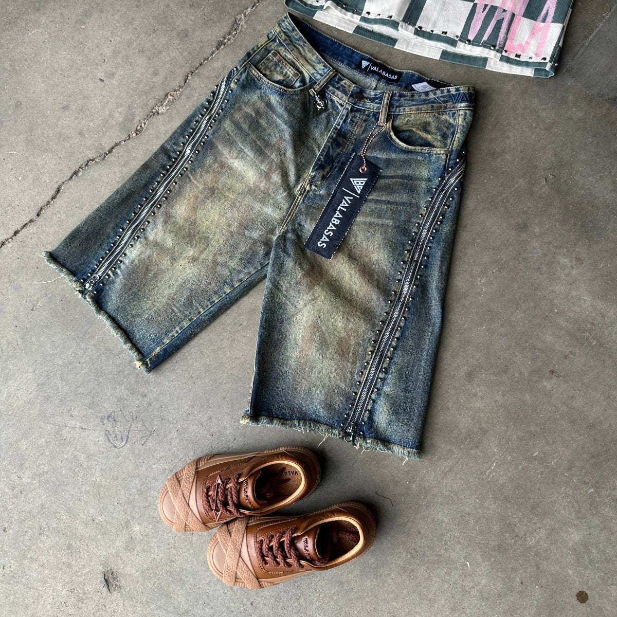 Chosen Jorts Dark Blue Vintage - Valabasas