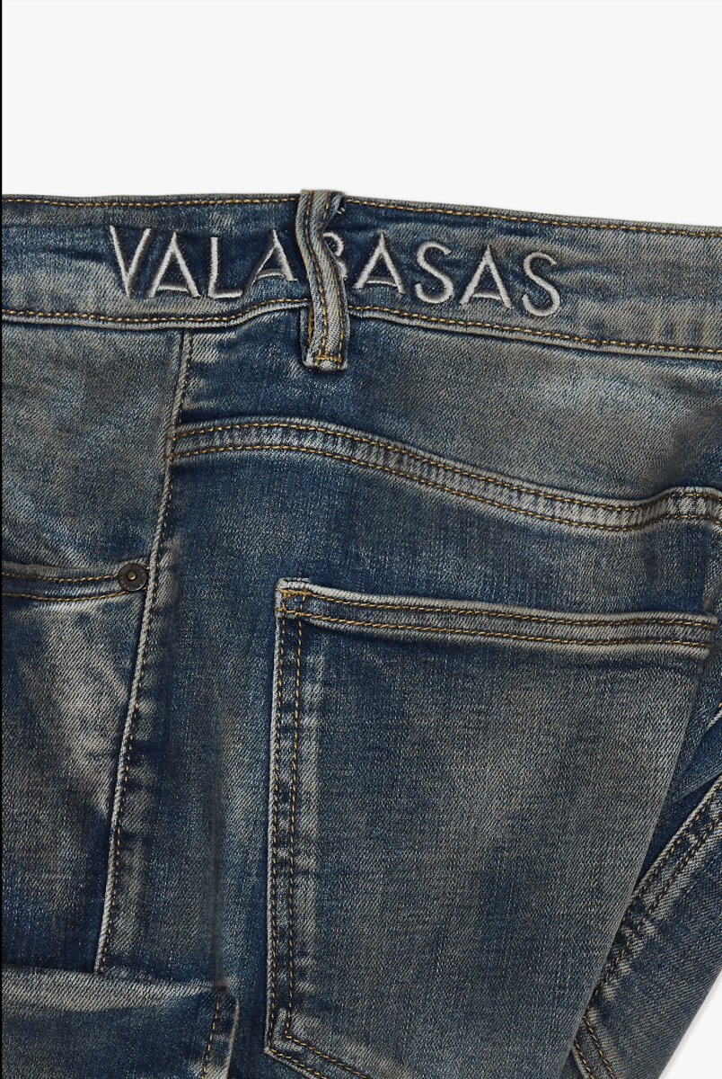 CliffJump Skinny Cargo Dirty Lt Blue Wash - Valabasas