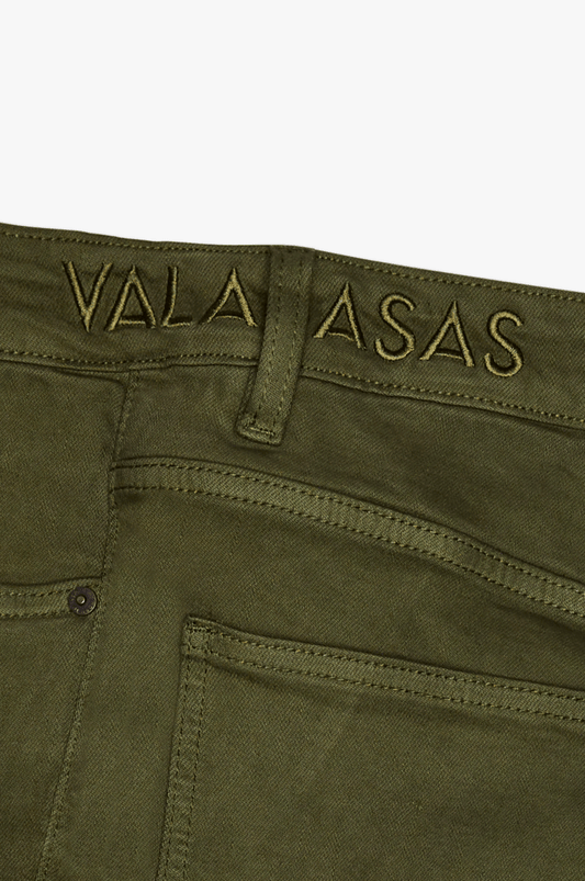 CliffJump Skinny Cargo Olive Washed - Valabasas