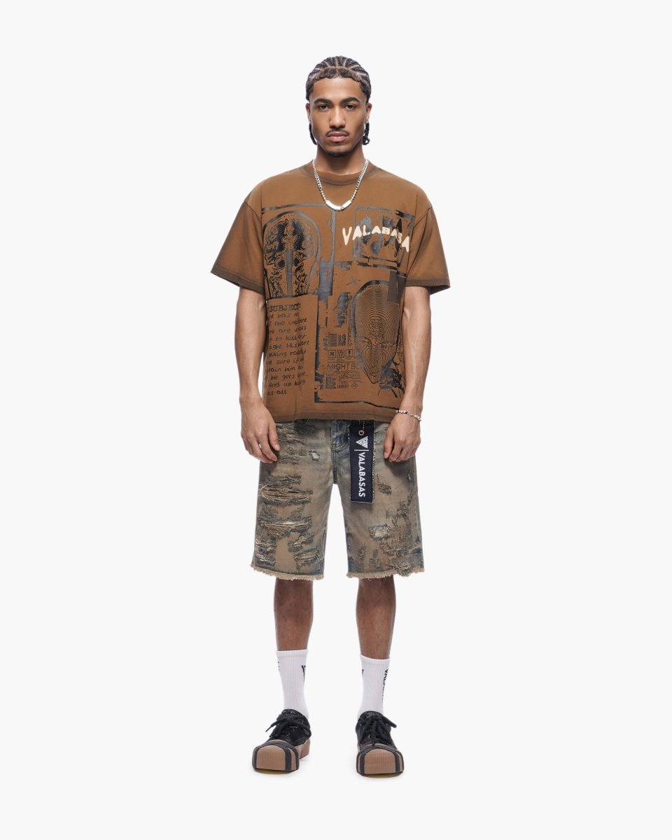 Clipped Jorts Dirty Vintage Blue - Valabasas