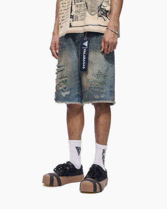 Clipped Jorts Dirty Washed - Valabasas