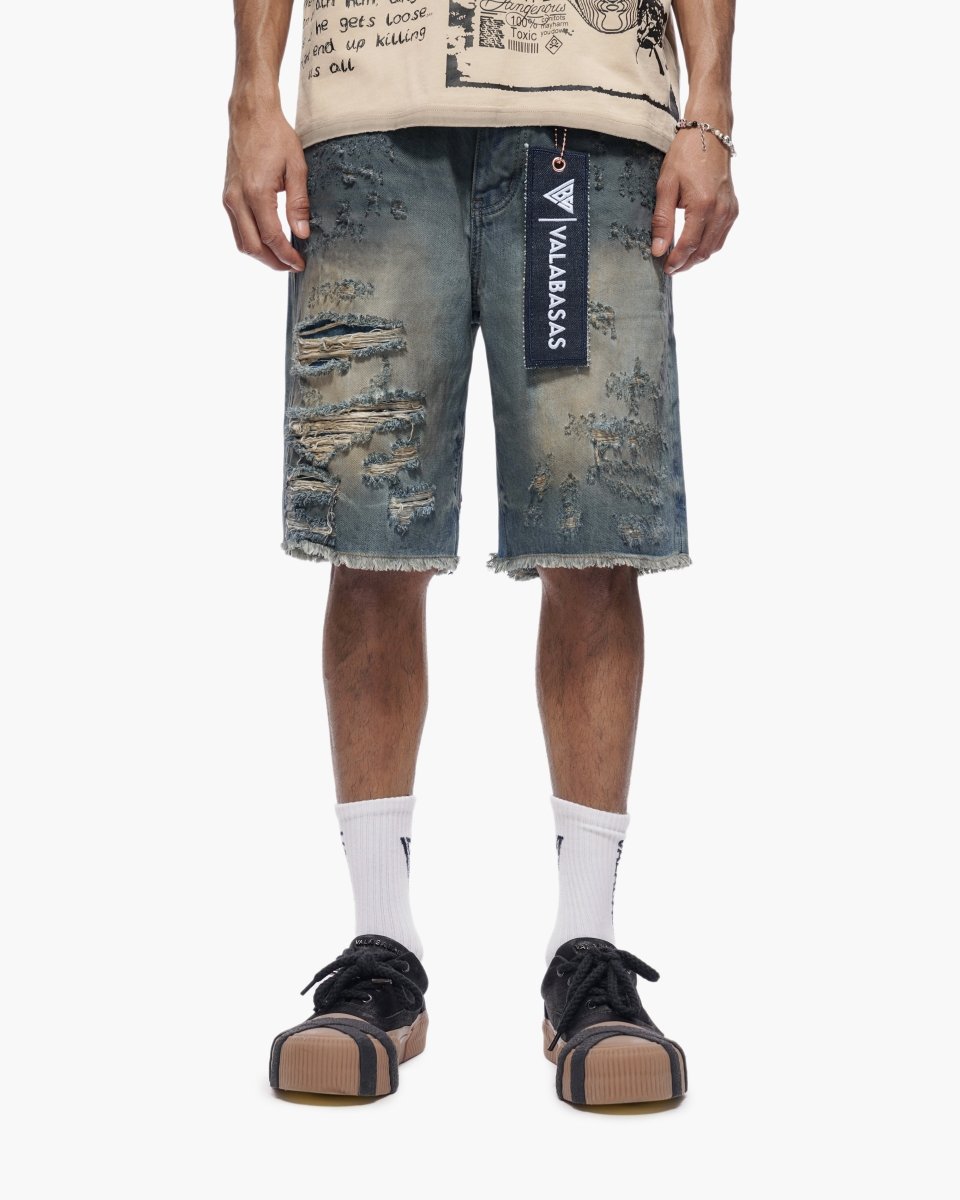 Clipped Shorts Dirty Washed – Valabasas
