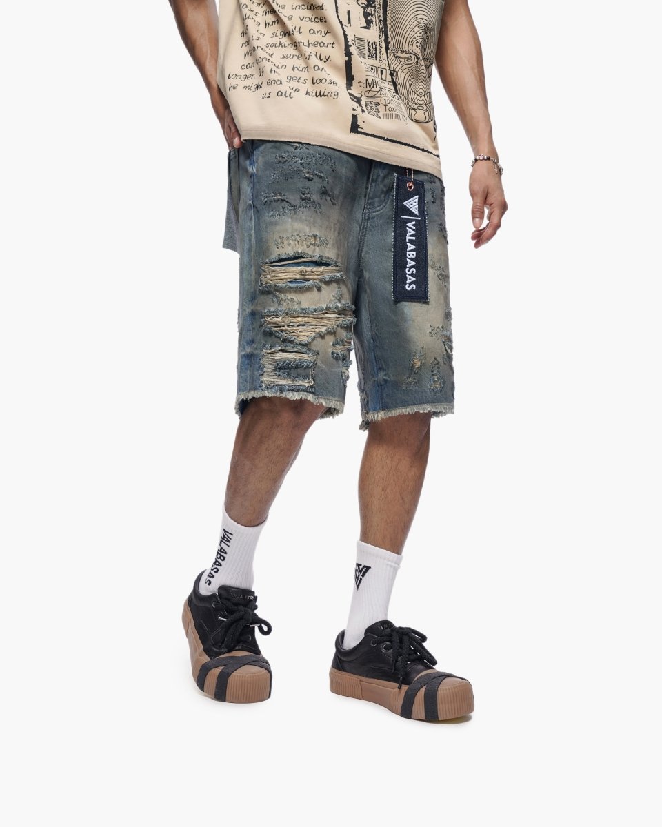 Clipped Jorts Dirty Washed - Valabasas