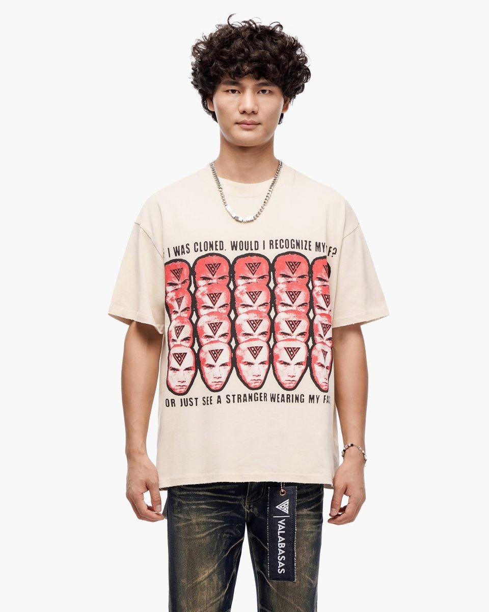 Cloned Cream Tee - Valabasas