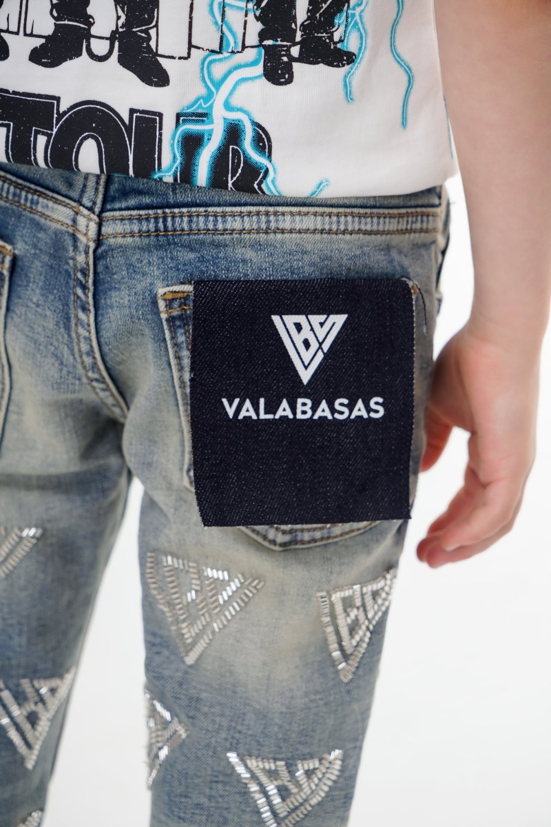 Code Kids Stacked Denim Vintage Wash - Valabasas