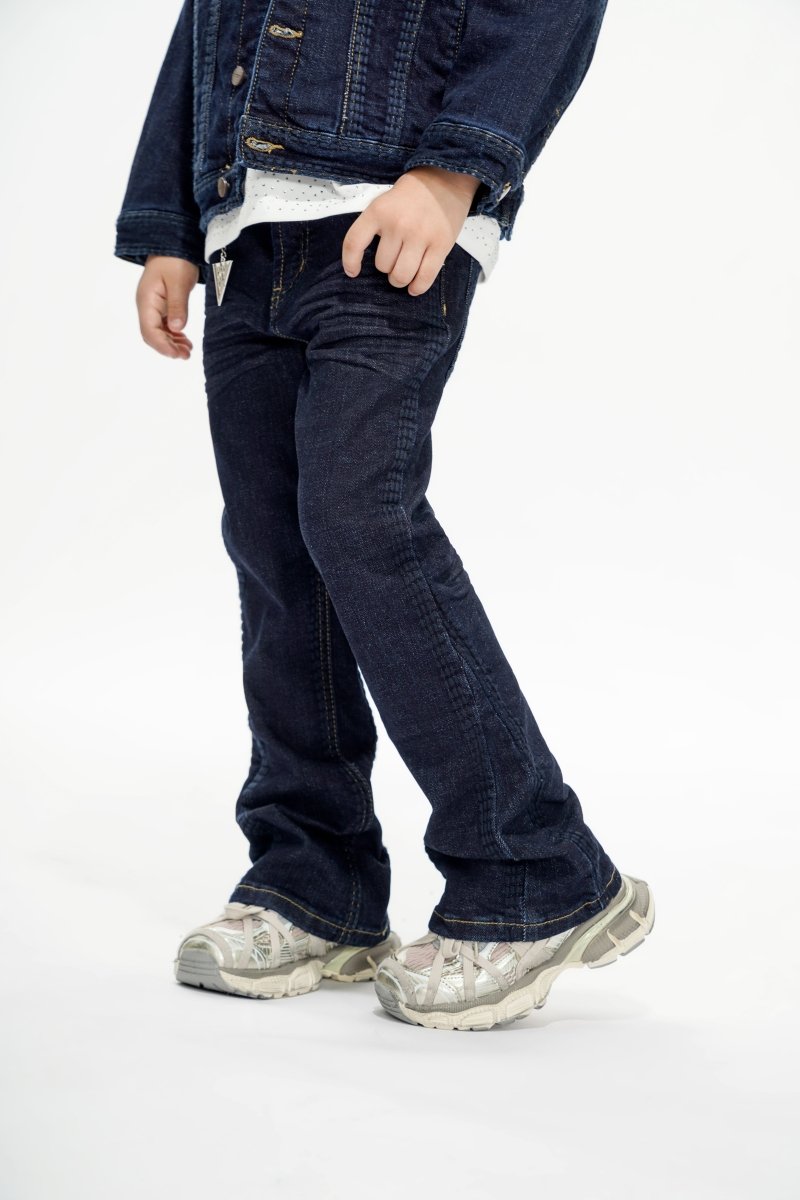 Cody Kids Indigo Blue Stacked Jeans - Valabasas