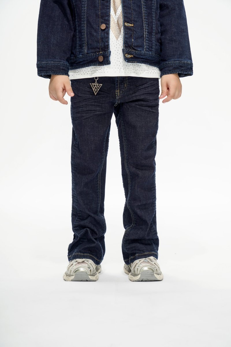 Cody Kids Indigo Blue Stacked Jeans - Valabasas