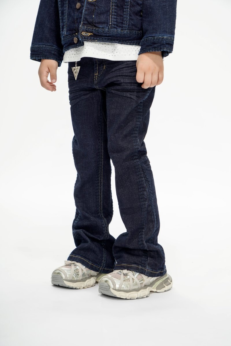 Cody Kids Indigo Blue Stacked Jeans - Valabasas