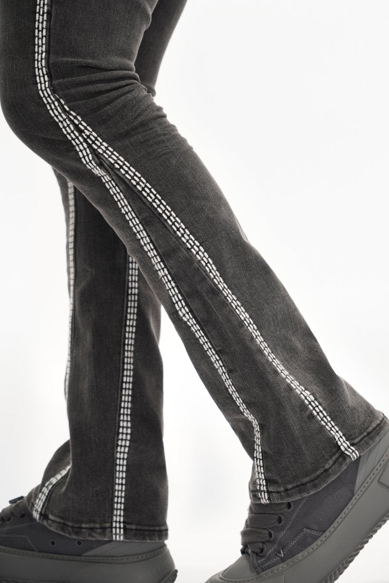 Cody Stacked Grey Washed - Valabasas