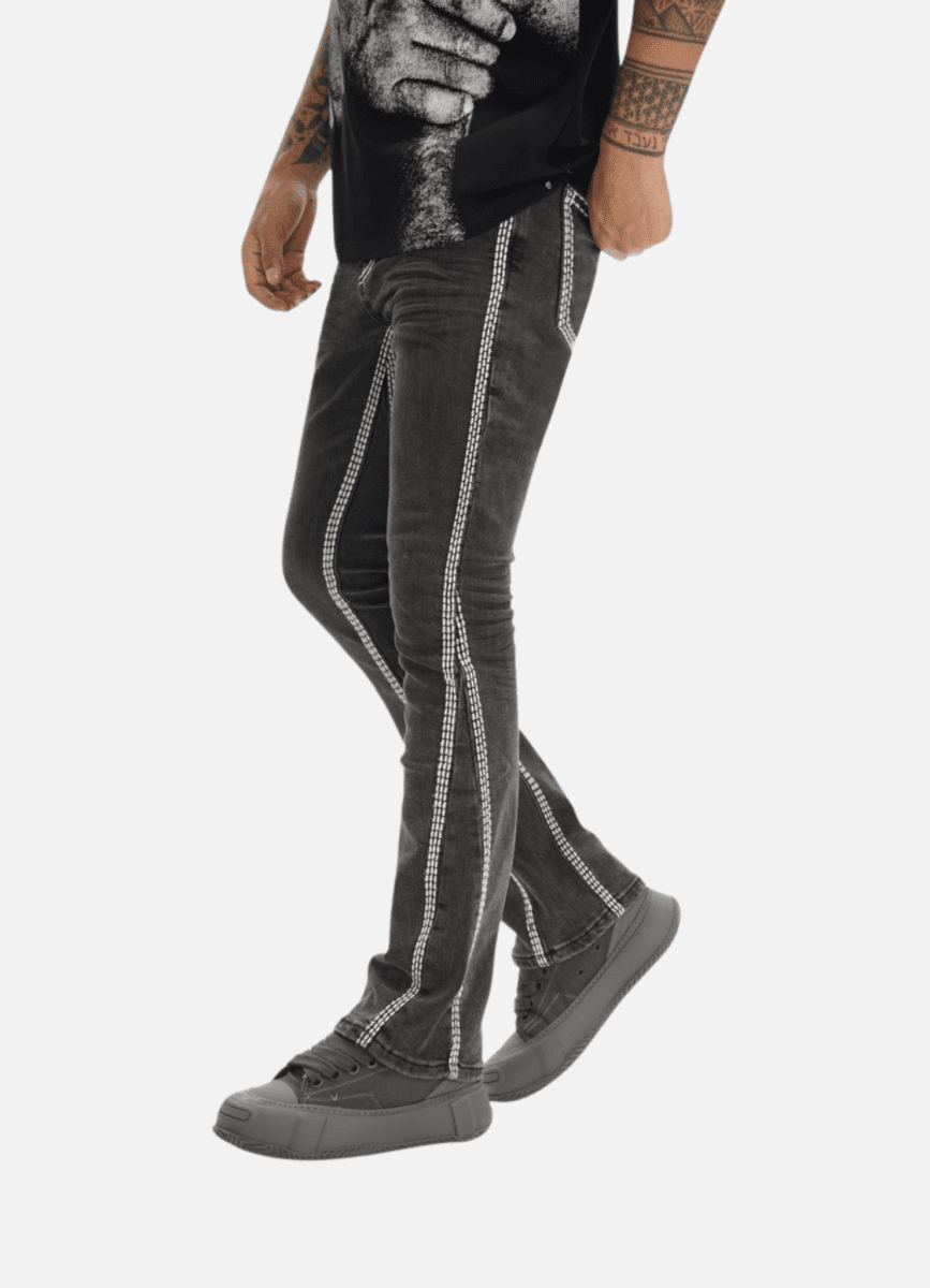 Cody Stacked Grey Washed - Valabasas