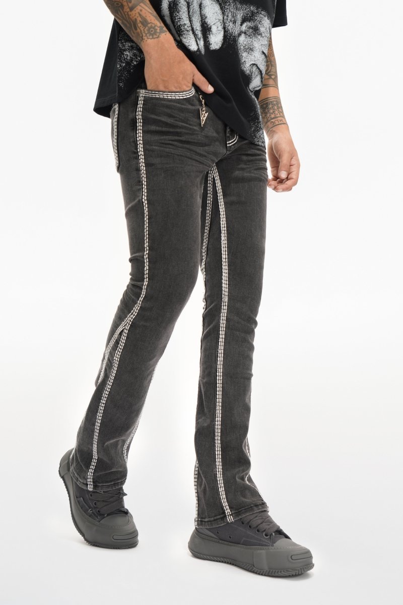 Cody Stacked Grey Washed - Valabasas