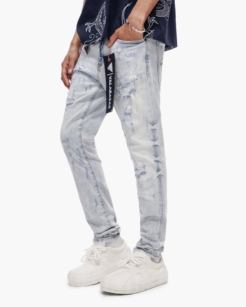 Collage Light Blue Wash Skinny - Valabasas
