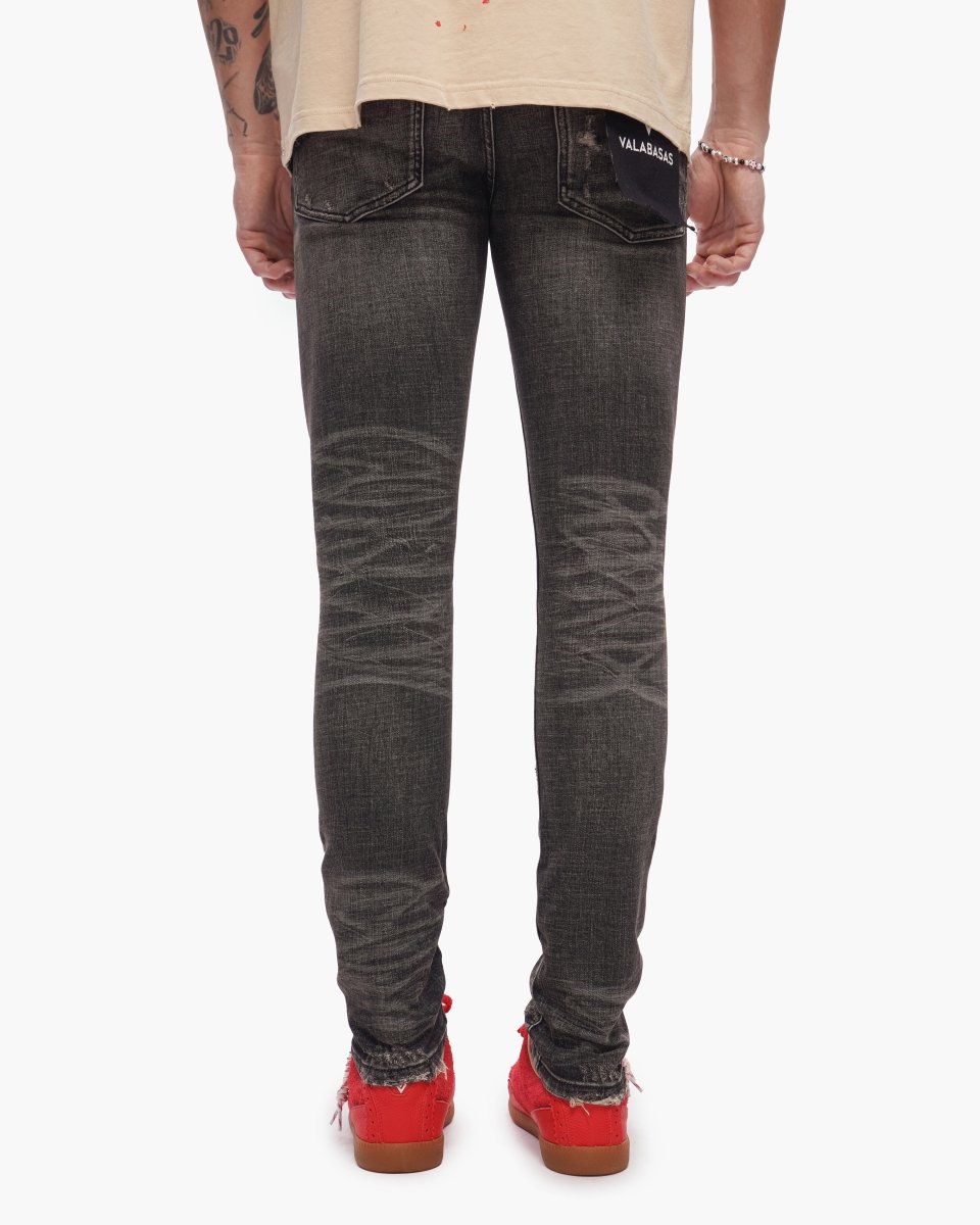 Collage Skinny Denim Grey Vintage Wash - Valabasas
