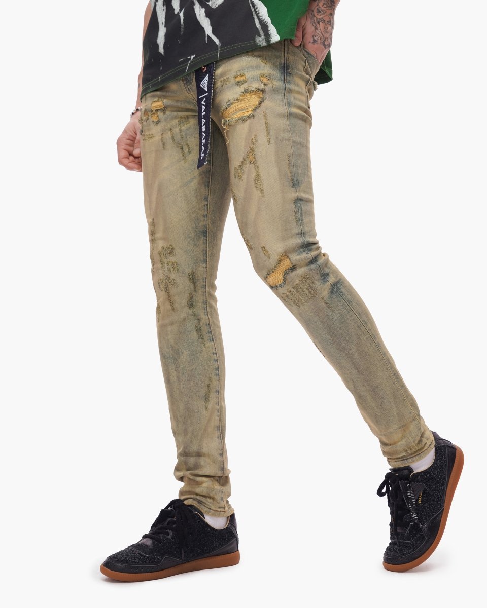 Collage Skinny Denim Vintage Wash - Valabasas