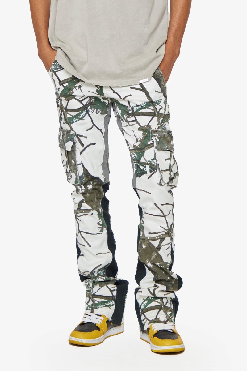 "COMMANDER 2.0" GREY FOREST STACKED FLARE JEAN - Valabasas