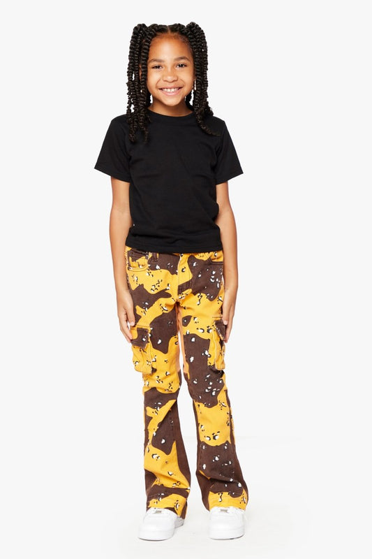 "COMMANDER" KIDS STACKED FLARE GOLDEN EARTH - Valabasas