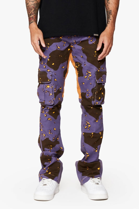 "COMMANDER " STACKED FLARE JEAN AUTUMN HAZE - Valabasas