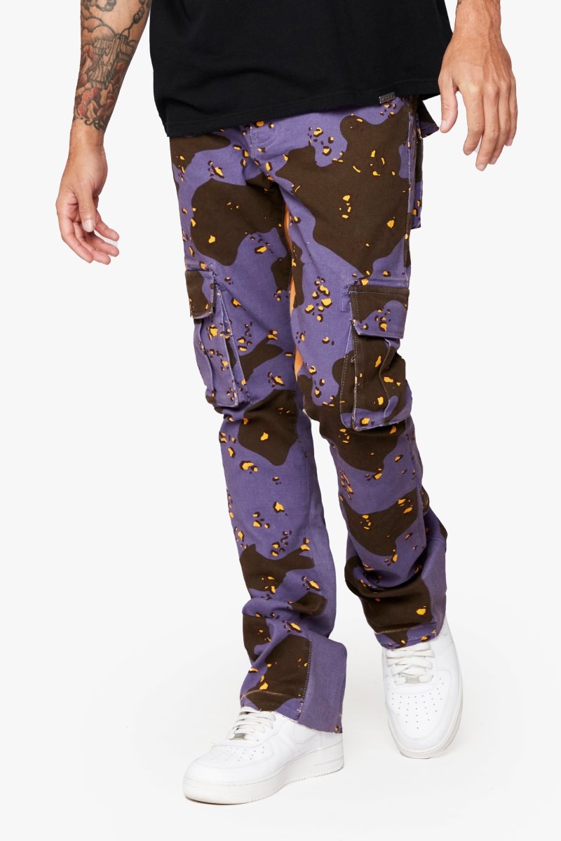 "COMMANDER " STACKED FLARE JEAN AUTUMN HAZE - Valabasas