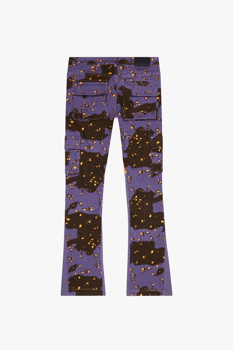 "COMMANDER " STACKED FLARE JEAN AUTUMN HAZE - Valabasas