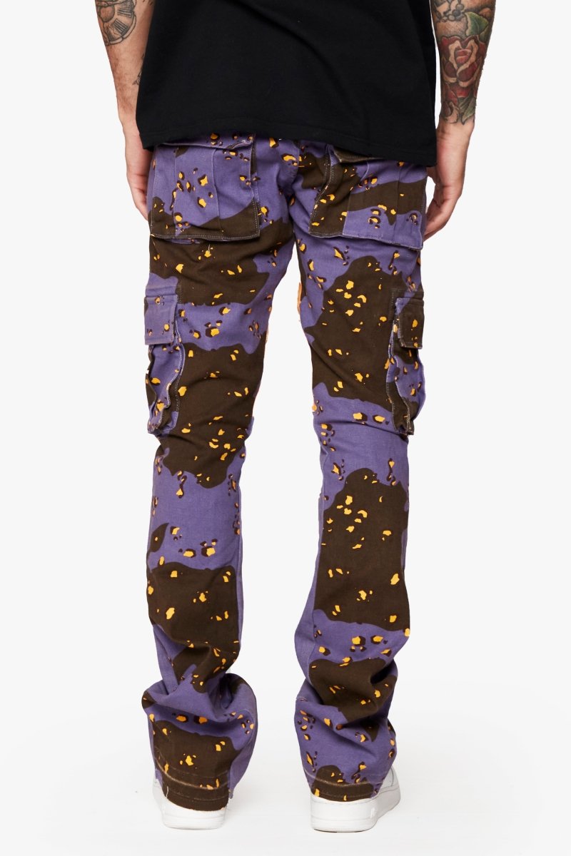 "COMMANDER " STACKED FLARE JEAN AUTUMN HAZE - Valabasas