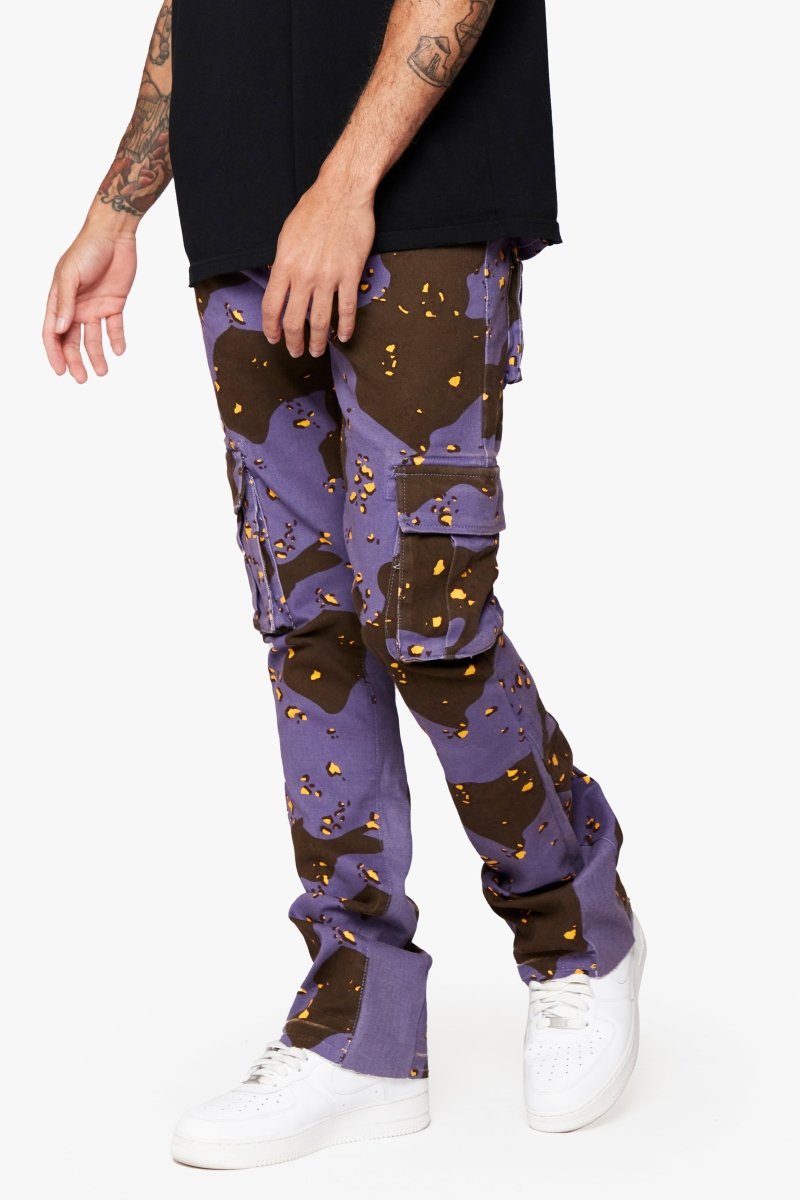 "COMMANDER " STACKED FLARE JEAN AUTUMN HAZE - Valabasas