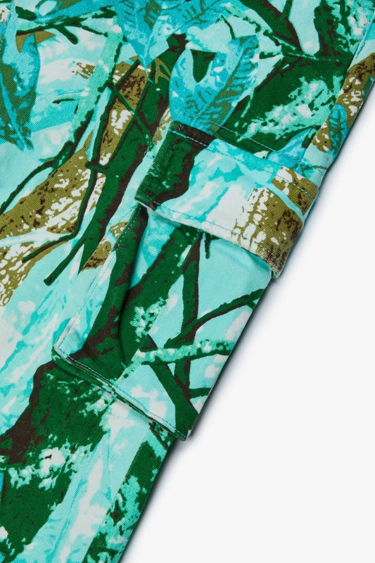 "COMMANDER" STACKED FLARE JEAN BLIZZARD CAMO - Valabasas