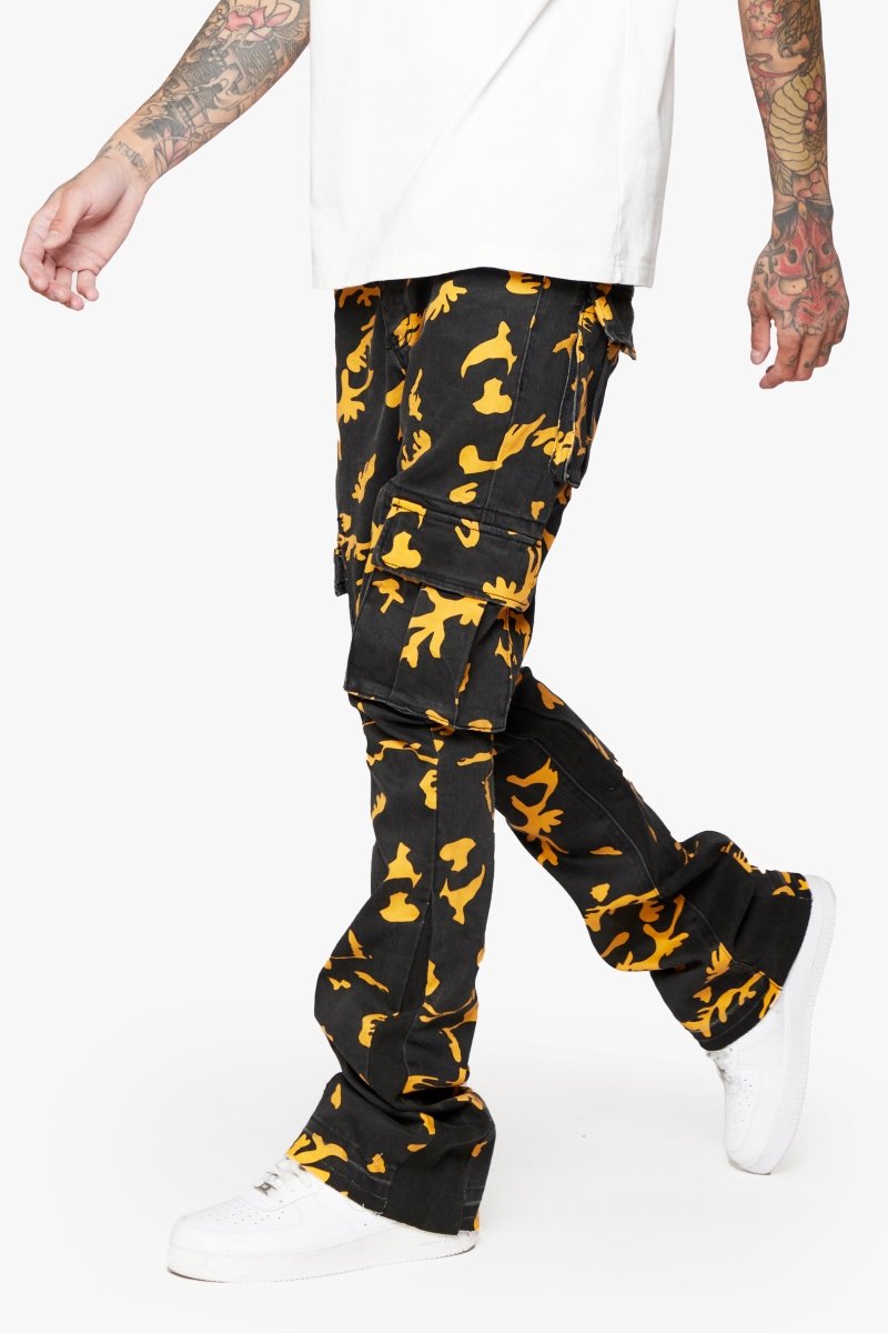 "COMMANDER " STACKED FLARE JEAN HORNET STRIKE - Valabasas