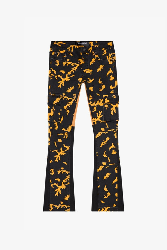 "COMMANDER " STACKED FLARE JEAN HORNET STRIKE - Valabasas