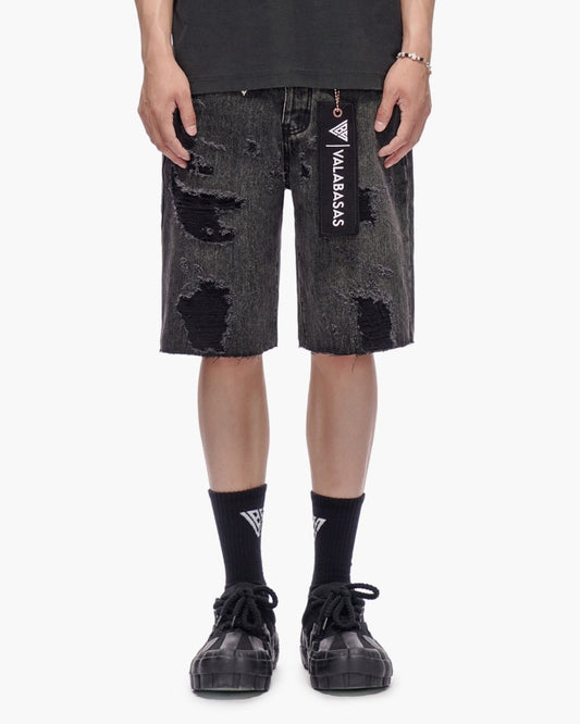 Compass Shorts Grey Wash - Valabasas